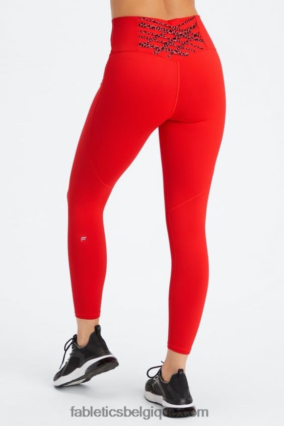legging taille haute 7/8 boost powerhold 58 femmes Fabletics 404P0T839 électrique cerise mini léopard