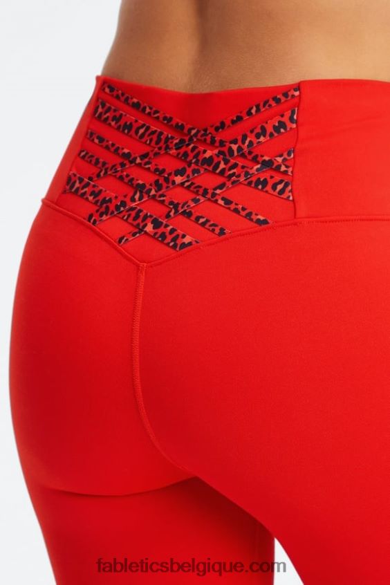 legging taille haute 7/8 boost powerhold 58 femmes Fabletics 404P0T839 électrique cerise mini léopard