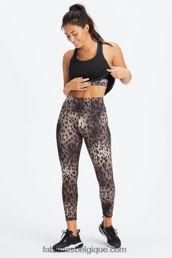 legging taille haute 7/8 boost powerhold 59 femmes Fabletics 404P0T846 tacheté/noir