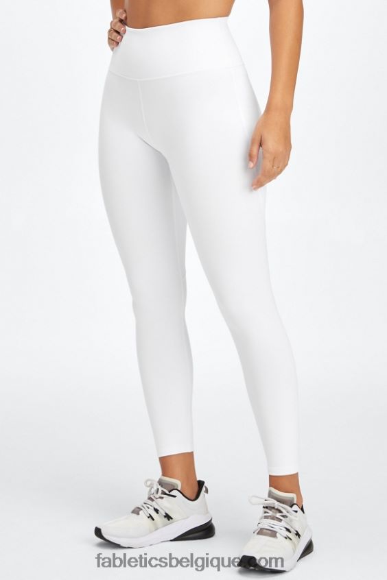 legging taille haute 7/8 boost powerhold 59 femmes Fabletics 404P0T848 blanc/micro point/tacheté