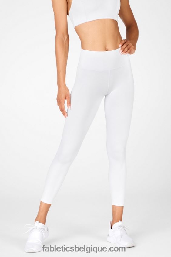 legging taille haute 7/8 boost powerhold 62 femmes Fabletics 404P0T863 blanc/rose peluche multi