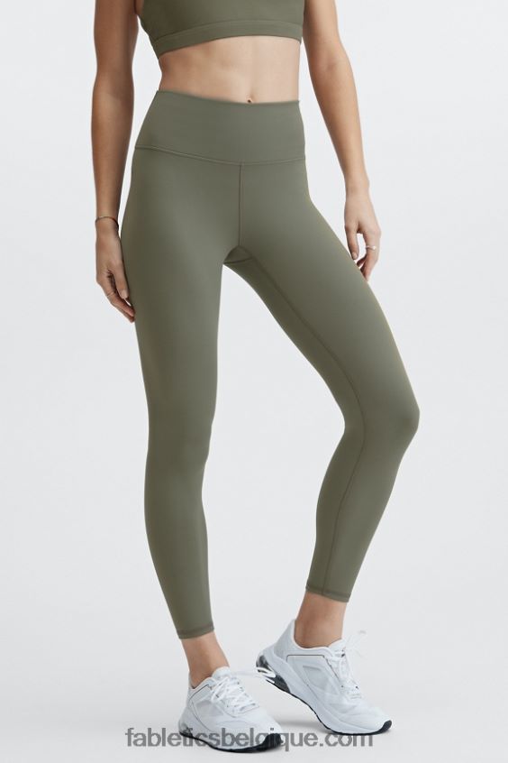 legging taille haute 7/8 boost powerhold 72 femmes Fabletics 404P0T925 vert ardoise/crème citron