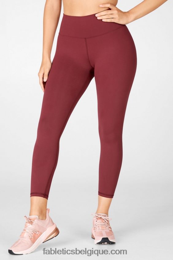 legging taille haute 7/8 boost powerhold 73 femmes Fabletics 404P0T927 rouille/cèdre poussiéreux/rose perle