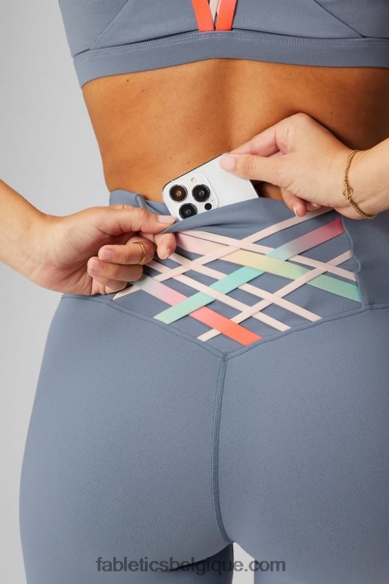 legging taille haute 7/8 boost powerhold 83 femmes Fabletics 404P0T1186 nuage d\'orage/ombre toute la journée