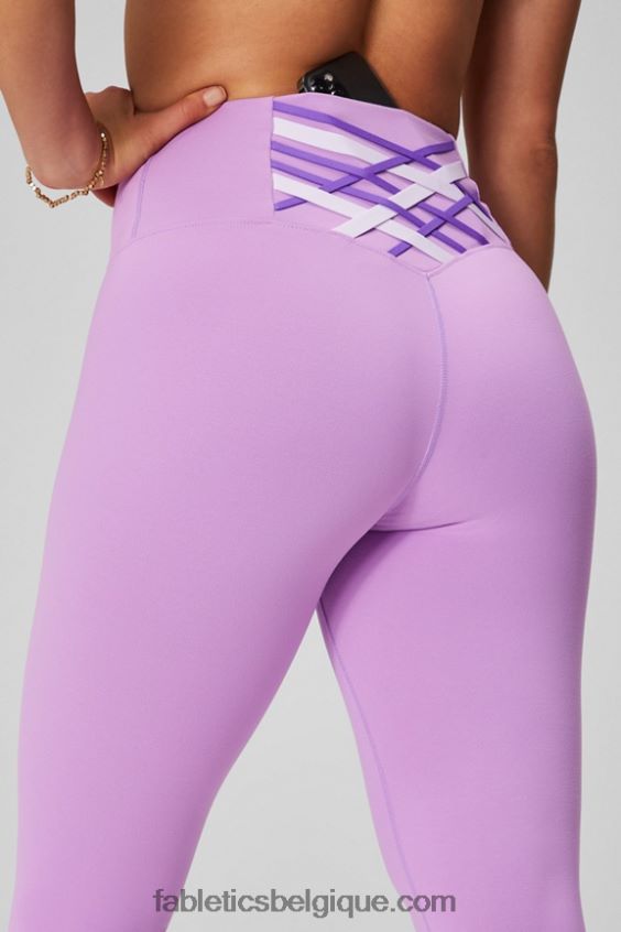 legging taille haute 7/8 boost powerhold 84 femmes Fabletics 404P0T1196 grotte de cristal/chuchotement lilas/violet de suif