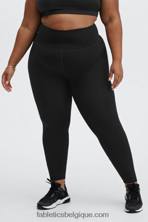 legging taille haute 7/8 sculptknit femmes Fabletics 404P0T1156 noir
