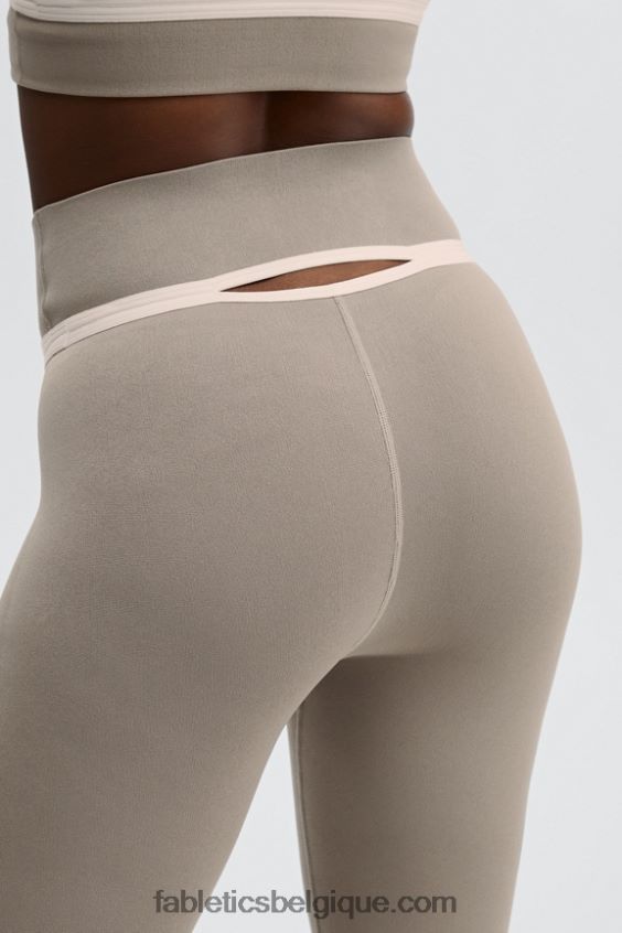 legging taille haute à découpes sculptknit femmes Fabletics 404P0T1176 fumée/opale