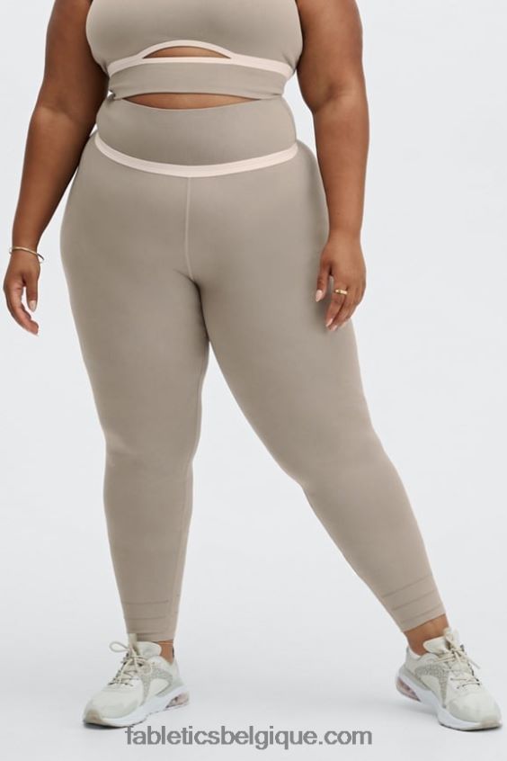 legging taille haute à découpes sculptknit femmes Fabletics 404P0T1177 fumée/opale