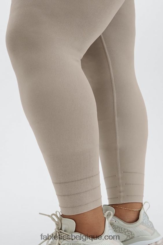 legging taille haute à découpes sculptknit femmes Fabletics 404P0T1177 fumée/opale