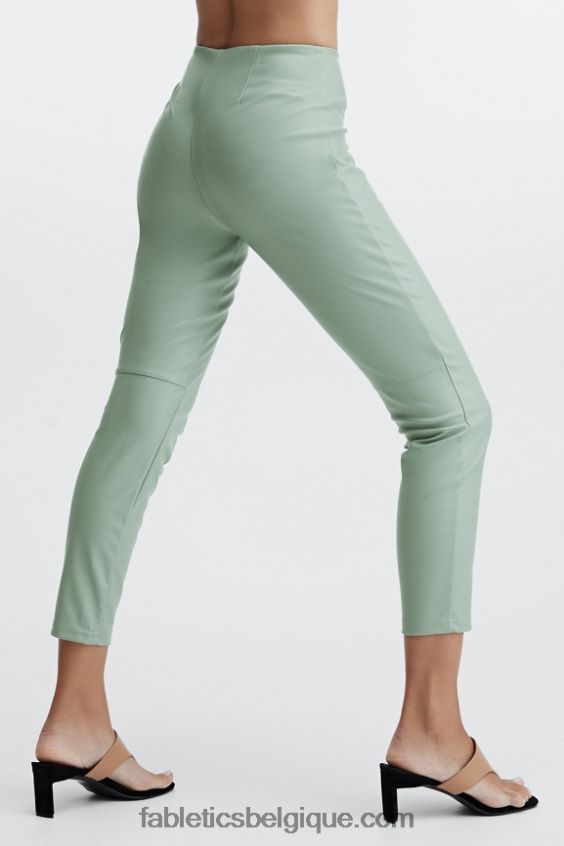 legging taille haute en cuir vegan femmes Fabletics 404P0T1129 jardin poussiéreux