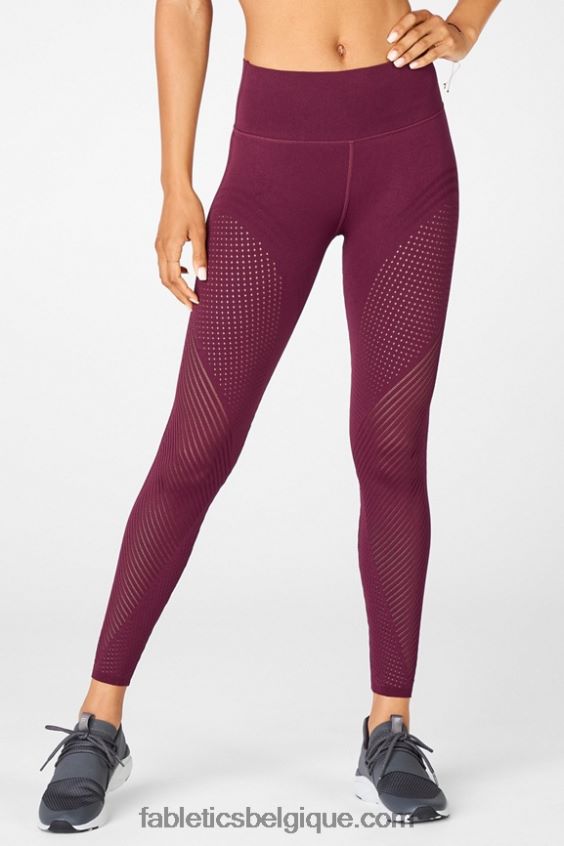 legging taille haute en maille sculpturale femmes Fabletics 404P0T1247 Porto