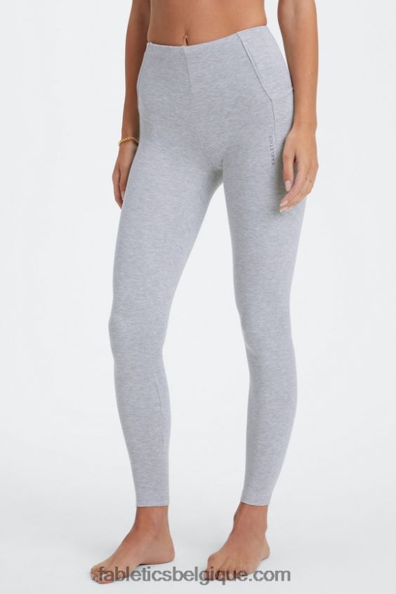 legging taille haute femmes Fabletics 404P0T1132 gris chiné classique