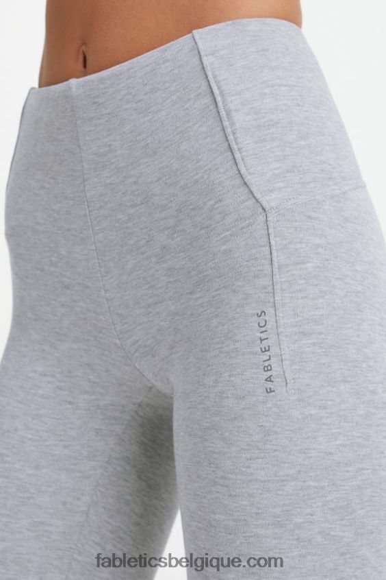 legging taille haute femmes Fabletics 404P0T1132 gris chiné classique