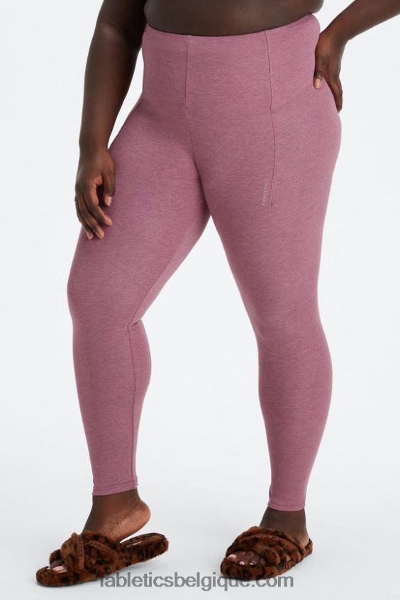 legging taille haute femmes Fabletics 404P0T1135 bruyère de vin français