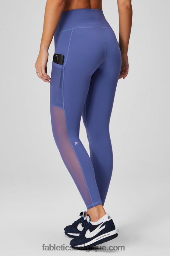legging taille haute powerhold nomade 38 femmes Fabletics 404P0T736 heatmap léopard/bleu marine