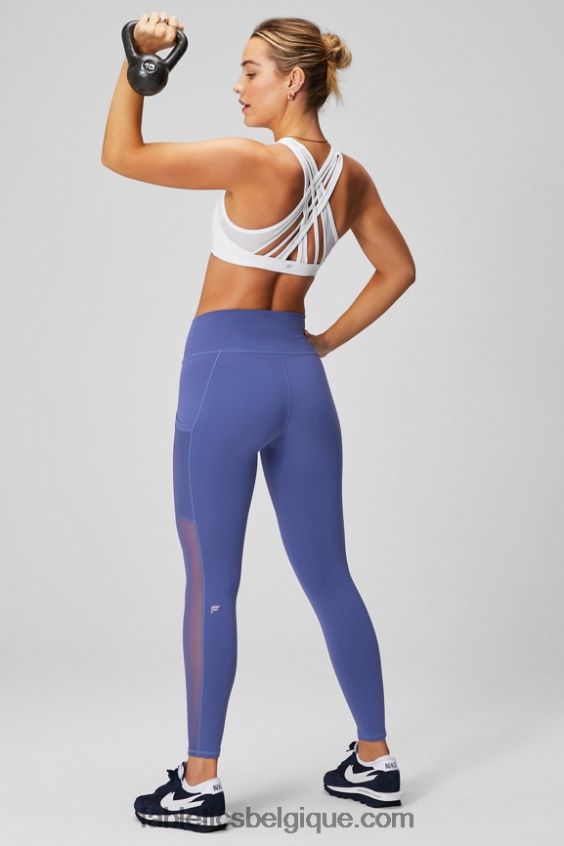 legging taille haute powerhold nomade 38 femmes Fabletics 404P0T736 heatmap léopard/bleu marine
