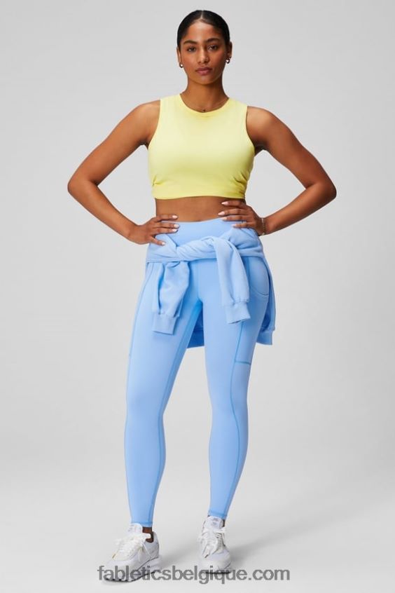 legging taille haute powerhold nomade 38 femmes Fabletics 404P0T737 évasion rose/orange fluo