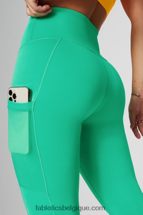 legging taille haute powerhold nomade 39 femmes Fabletics 404P0T738 blanc noir