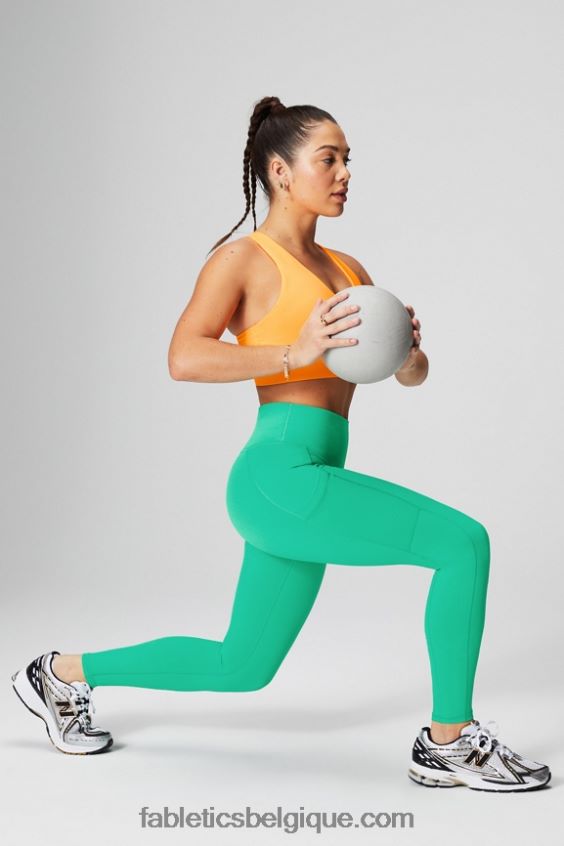 legging taille haute powerhold nomade 39 femmes Fabletics 404P0T738 blanc noir