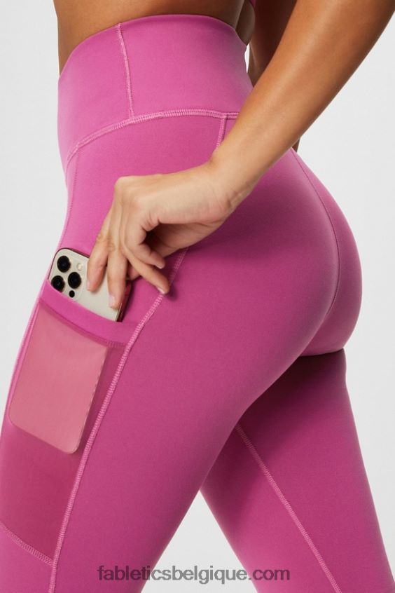 legging taille haute powerhold nomade 39 femmes Fabletics 404P0T740 lavande/multicolore