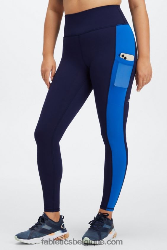 legging taille haute powerhold nomade 41 femmes Fabletics 404P0T751 marine foncé/bleu électrique