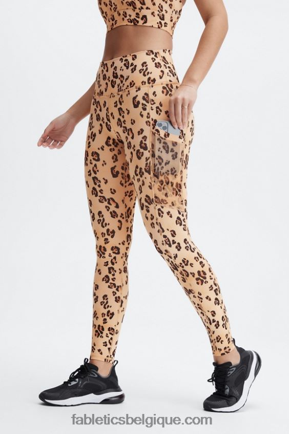 legging taille haute powerhold nomade 42 femmes Fabletics 404P0T753 bleu marine profond/multi spraydient