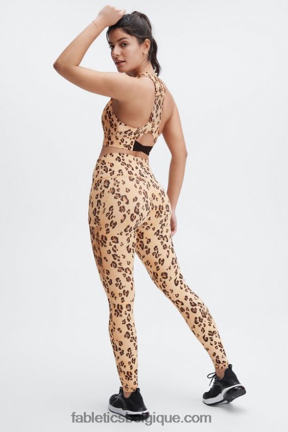 legging taille haute powerhold nomade 42 femmes Fabletics 404P0T753 bleu marine profond/multi spraydient
