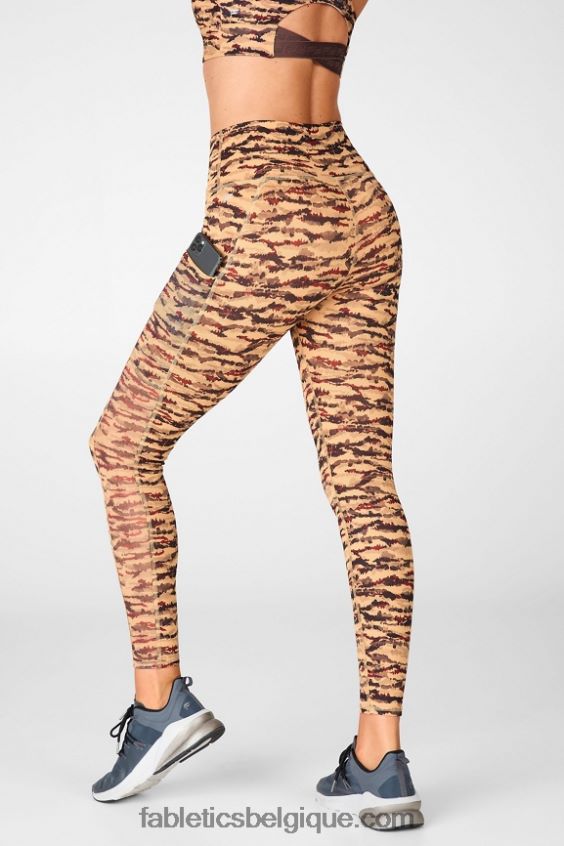 legging taille haute powerhold nomade 43 femmes Fabletics 404P0T760 os/gris classique chiné