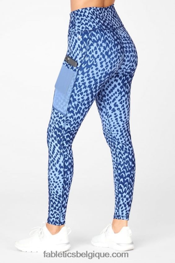 legging taille haute powerhold nomade 43 femmes Fabletics 404P0T761 gris classique chiné/os