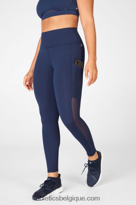 legging taille haute powerhold nomade 44 femmes Fabletics 404P0T764 os/gris classique chiné