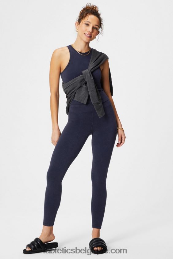 legging à taille haute sans couture femmes Fabletics 404P0T830 indigo foncé