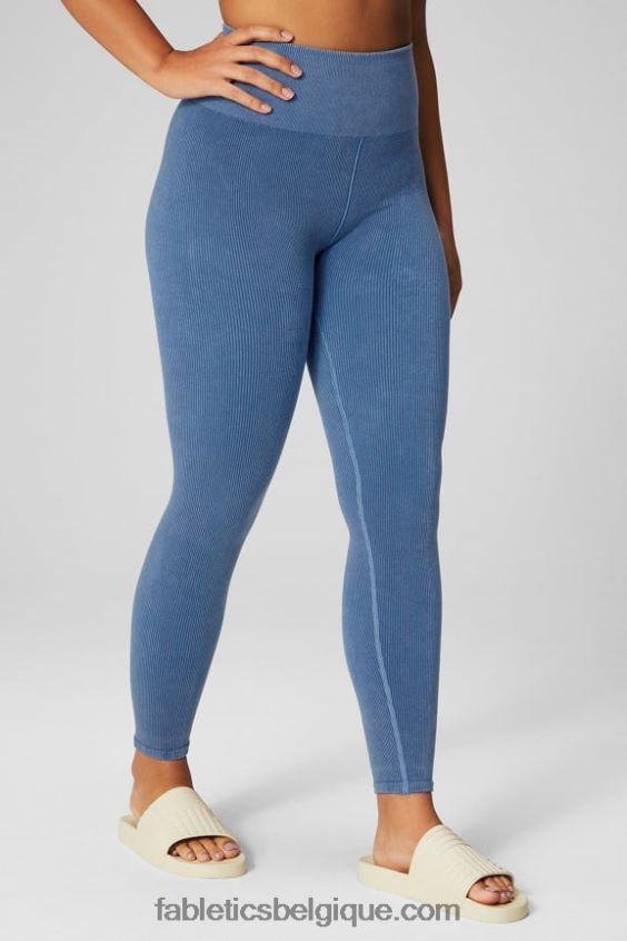 legging à taille haute sans couture femmes Fabletics 404P0T831 indigo clair