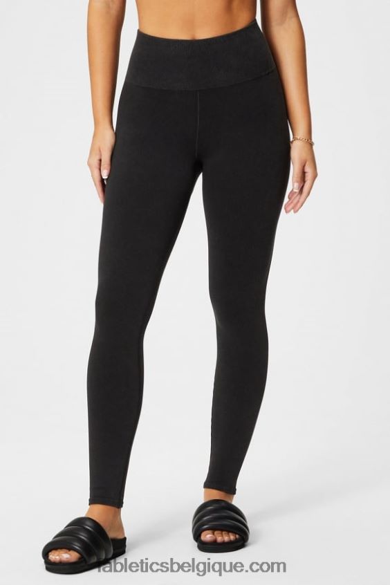 legging à taille haute sans couture femmes Fabletics 404P0T832 millésime noir
