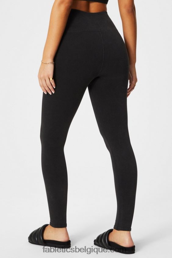 legging à taille haute sans couture femmes Fabletics 404P0T832 millésime noir