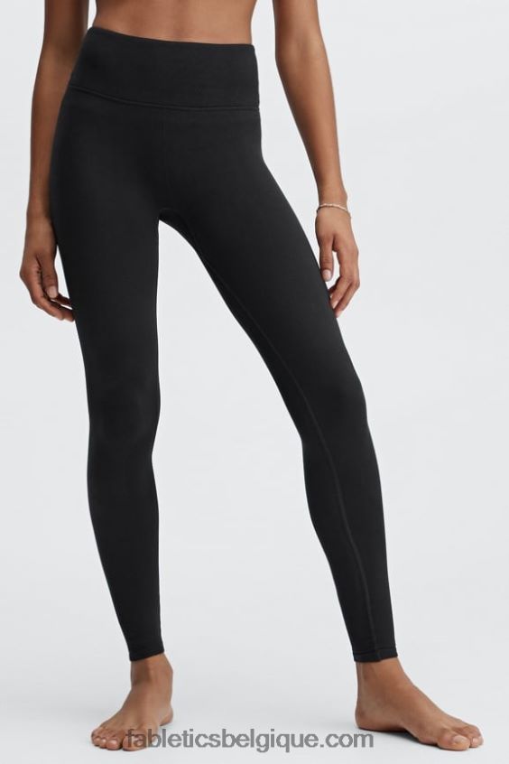 legging à taille haute sans couture femmes Fabletics 404P0T835 noir