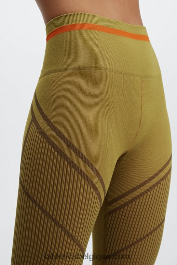 legging taille haute sans coutures en jacquard femmes Fabletics 404P0T1210 olive chaude/multi