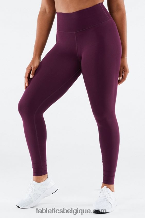legging taille haute taille haute sculptknit femmes Fabletics 404P0T1215 aubergine noire
