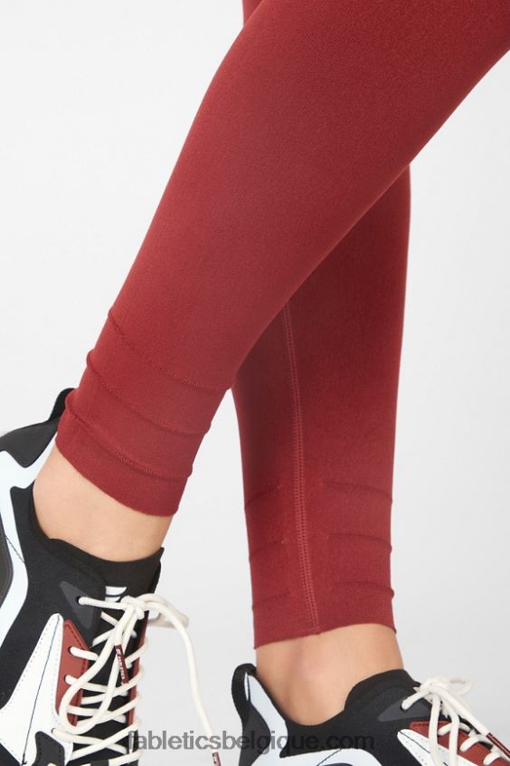 legging taille haute taille haute sculptknit femmes Fabletics 404P0T1217 rouge ombrie