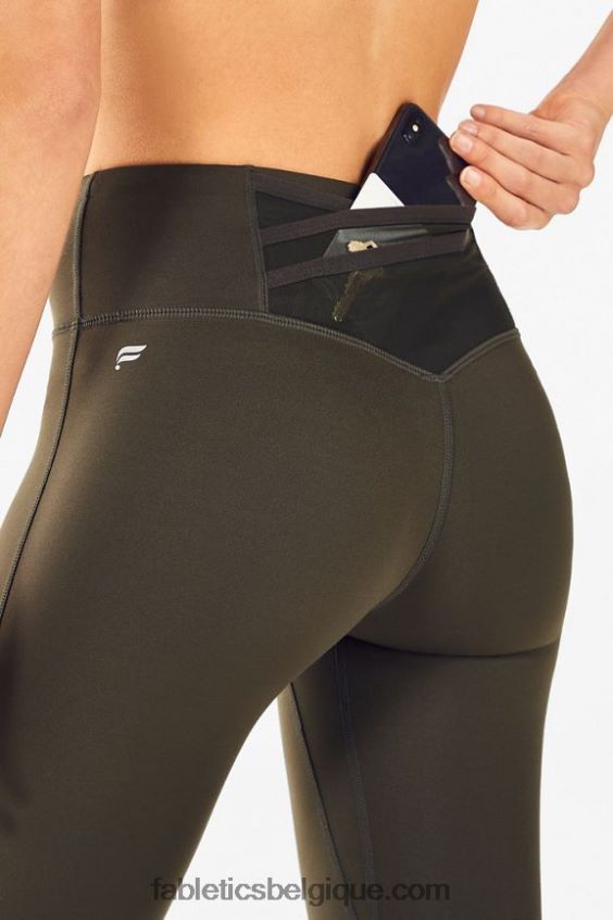 legging taille haute trinity motion365 79 femmes Fabletics 404P0T1116 armée