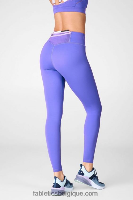 legging taille haute trinity motion365 80 femmes Fabletics 404P0T1118 violet électrique/violet ciel