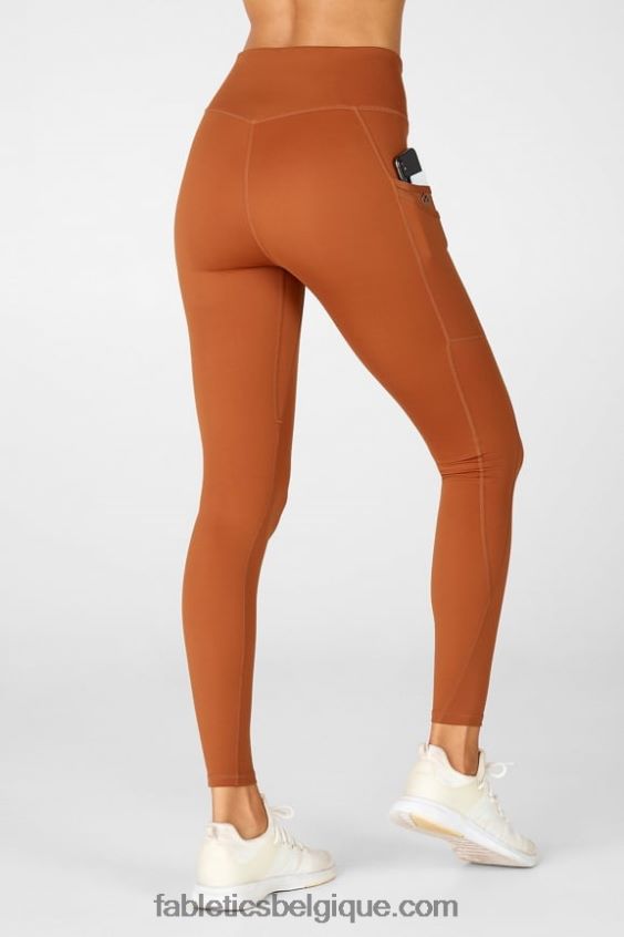 legging taille haute trinity motion365 80 femmes Fabletics 404P0T1120 teck
