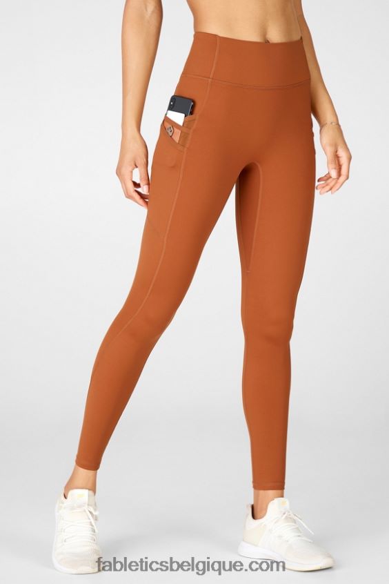 legging taille haute trinity motion365 80 femmes Fabletics 404P0T1120 teck