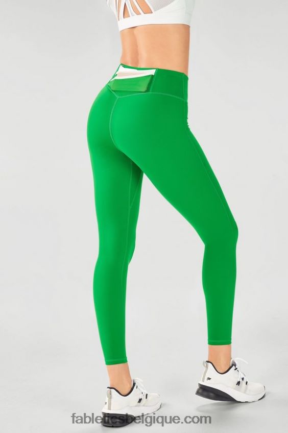 legging taille haute trinity motion365 82 femmes Fabletics 404P0T1165 kaitoke vert/blanc