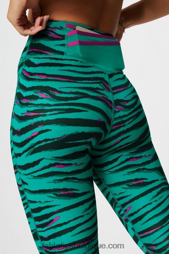 legging à taille haute trinity motion365+ femmes Fabletics 404P0T953 rugissement/rose vif