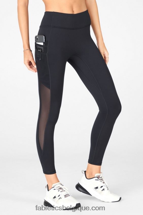 legging trinity motion365 taille mi-haute 7/8 femmes Fabletics 404P0T1040 noir