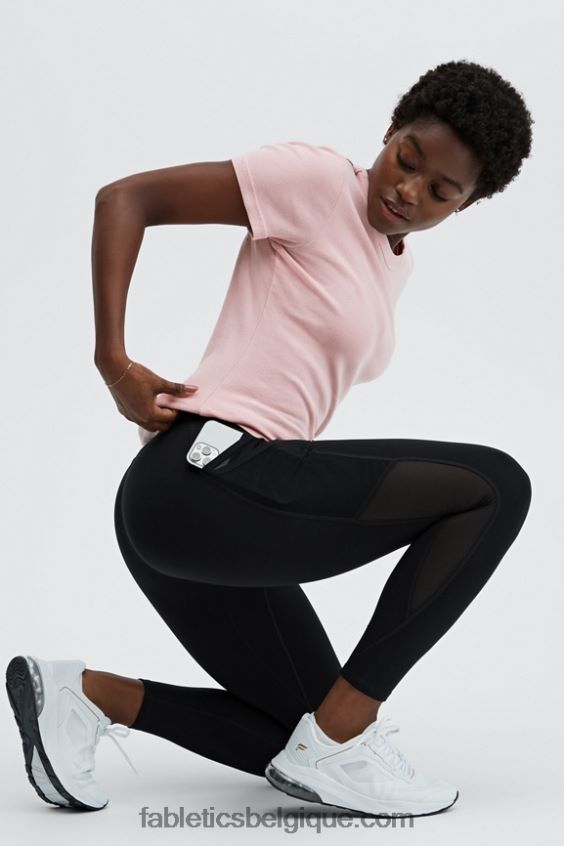 legging trinity motion365 taille mi-haute 7/8 femmes Fabletics 404P0T1040 noir