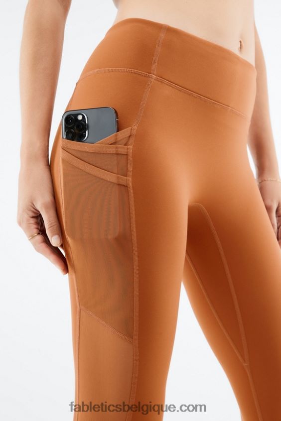 legging trinity motion365 taille mi-haute 7/8 femmes Fabletics 404P0T1041 teck