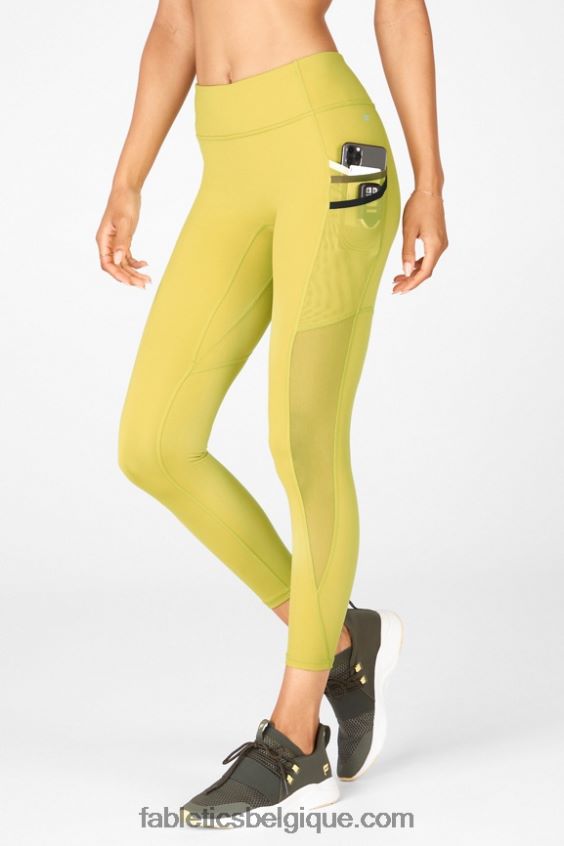 legging trinity motion365 taille mi-haute 7/8 femmes Fabletics 404P0T1043 agave/multicolore