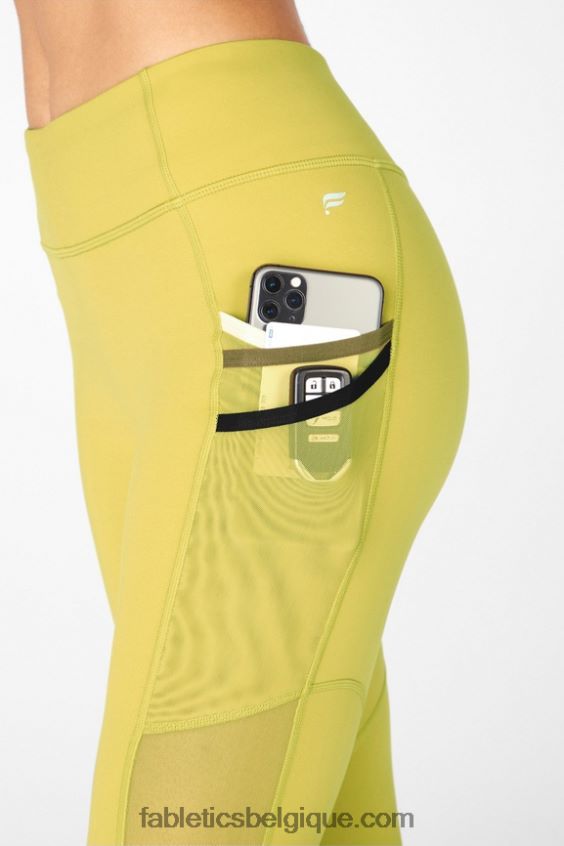 legging trinity motion365 taille mi-haute 7/8 femmes Fabletics 404P0T1043 agave/multicolore