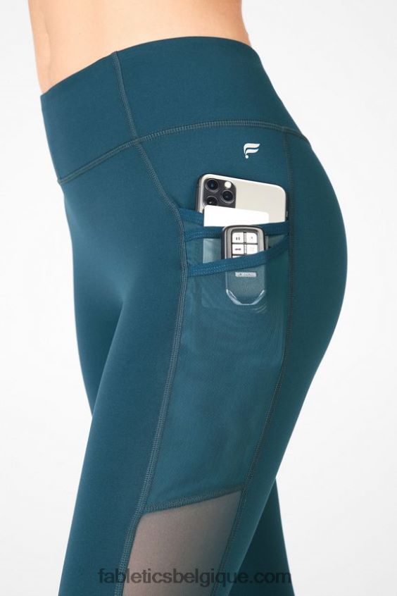 legging trinity motion365 taille mi-haute 7/8 femmes Fabletics 404P0T1044 grotte